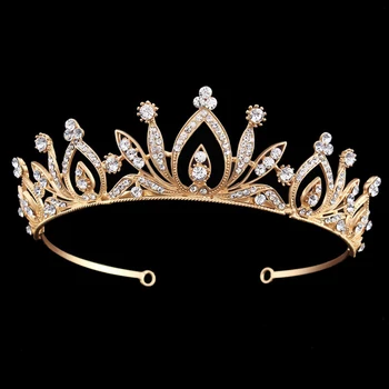 Shiny Crystal Bride Tiara Hairbands Fashion Women Hair Accessories Bright Wedding Hair Headwear Gold Bridal Crown Jewelry
Shiny Crystal Bride Tiara Hairbands Fashion Women Hair Accessories Bright Wedding Hair Headwear Gold Bridal Crown Jewelry