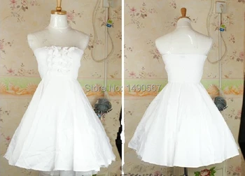 Sweet Lolita Dress Party Princess Royal Strapless Off Shoulder Baby Doll Dress Christmas Cosplay Costume Sky Blue/White
Sweet Lolita Dress Party Princess Royal Strapless Off Shoulder Baby Doll Dress Christmas Cosplay Costume Sky Blue/White