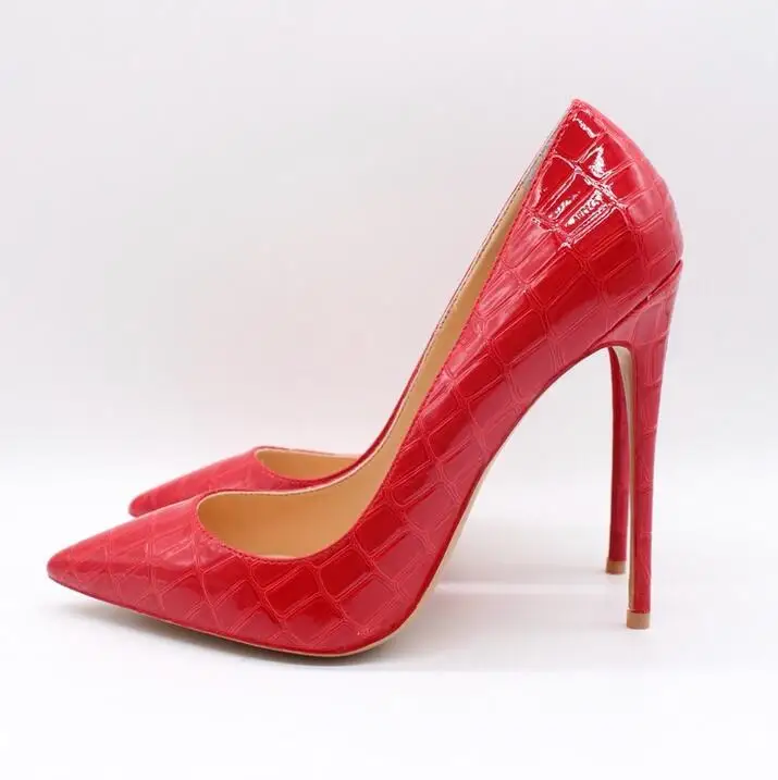 Sexy High Heels Pumps 12cm Red Snake Print Leather Pointed Toe Wedding Shoes Bride Slip-on Shallow Stiletto Heels Ladies Pump
Sexy High Heels Pumps 12cm Red Snake Print Leather Pointed Toe Wedding Shoes Bride Slip-on Shallow Stiletto Heels Ladies Pump