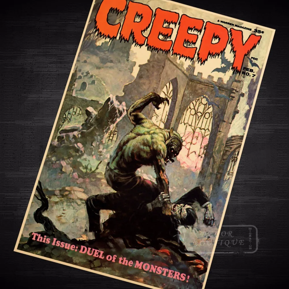 Warren Comics Archives Creepy & Eerie Freak Horror Poster Decorative DIY Wall Canvas Stickers Home Posters Bar Art Decor Cool Gi
Warren Comics Archives Creepy & Eerie Freak Horror Poster Decorative DIY Wall Canvas Stickers Home Posters Bar Art Decor Cool Gi