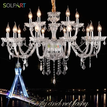 SOLFART chandelier lighting for dining room lustres glass arm LED crystal hanging chandeliers lighting 4 color 6 lights 8001
SOLFART chandelier lighting for dining room lustres glass arm LED crystal hanging chandeliers lighting 4 color 6 lights 8001