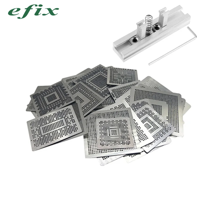 36pcs/set BGA stencil Laptop Nvidia Chip BGA Reballing Kit Directly Heating Stencils
36pcs/set BGA stencil Laptop Nvidia Chip BGA Reballing Kit Directly Heating Stencils