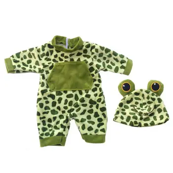 Outfit For 50cm 20inch Newborn Baby Doll Frog Shape Romper Jumpsuit Hat Baby Doll Accessories Doll Clothes Baby Born
Outfit For 50cm 20inch Newborn Baby Doll Frog Shape Romper Jumpsuit Hat Baby Doll Accessories Doll Clothes Baby Born
