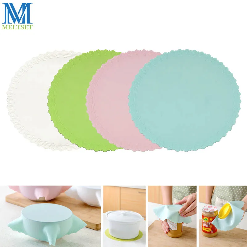 Meltset 1pc Resuable Food Fresh Keeping Cover Microwavable Silicone Stretch Lid Lace Cup Mats Kitchen Utensils Cover
Meltset 1pc Resuable Food Fresh Keeping Cover Microwavable Silicone Stretch Lid Lace Cup Mats Kitchen Utensils Cover