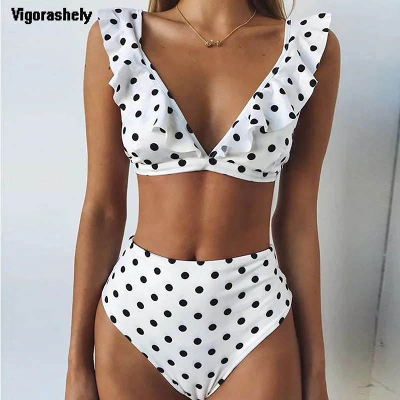 Sexy White Wave Point Bikini Higt Waist 2019 Swimsuit Women Push Up Swimwear Summer BeachWear Strapped Bikini Bathing Suit
Sexy White Wave Point Bikini Higt Waist 2019 Swimsuit Women Push Up Swimwear Summer BeachWear Strapped Bikini Bathing Suit