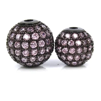 6mm 8mm 10mm 12mm 14mm 16mm Gunmetal Black Micro Pave Pink Cubic Zirconia Round Beads Diy Macrame Bracelet Jewelry Spacer Bead
6mm 8mm 10mm 12mm 14mm 16mm Gunmetal Black Micro Pave Pink Cubic Zirconia Round Beads Diy Macrame Bracelet Jewelry Spacer Bead