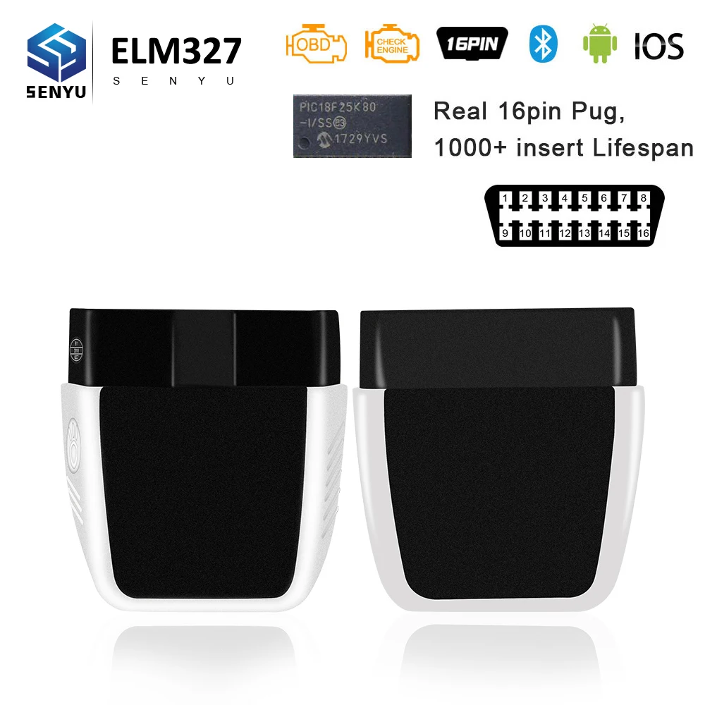 Hot Sale ELM327 V2.2 For IOS/Android/PC ELM 327 V1.5 PIC18F25K80 OBD2 Scanner Bluetooth 4.0 WIFI OBD Car Diagnostic Auto Tool
Hot Sale ELM327 V2.2 For IOS/Android/PC ELM 327 V1.5 PIC18F25K80 OBD2 Scanner Bluetooth 4.0 WIFI OBD Car Diagnostic Auto Tool