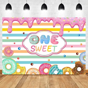 NeoBack Donut Sweet Girl Baby Cake 1th Birthday Photography Backdrops Cream Chocolate Color Stripes Photo Background Photophone
NeoBack Donut Sweet Girl Baby Cake 1th Birthday Photography Backdrops Cream Chocolate Color Stripes Photo Background Photophone