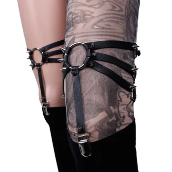 GOTHIC Gaters for legging Harajuku Handmade Sexy Punk Rock Studded Rivets Elastic Leg Ring Garter Belt leather free shipping
GOTHIC Gaters for legging Harajuku Handmade Sexy Punk Rock Studded Rivets Elastic Leg Ring Garter Belt leather free shipping