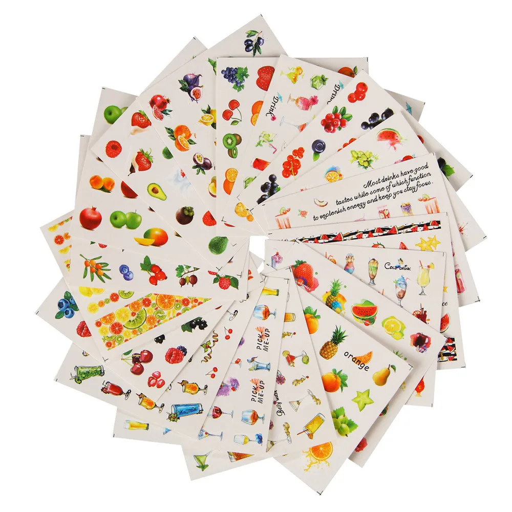 Mixed Color&Pattern 18pcs/set Brand New Patterns Water Decals Nail Art Transfer Stickers Big Sheet Manicure Decoration Stickers
Mixed Color&Pattern 18pcs/set Brand New Patterns Water Decals Nail Art Transfer Stickers Big Sheet Manicure Decoration Stickers