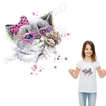 Iron-On Transfers DIY Cute Cat Patches For T-Shirt Dresses Sweater Washable Clothing Stickers Patches
Iron-On Transfers DIY Cute Cat Patches For T-Shirt Dresses Sweater Washable Clothing Stickers Patches