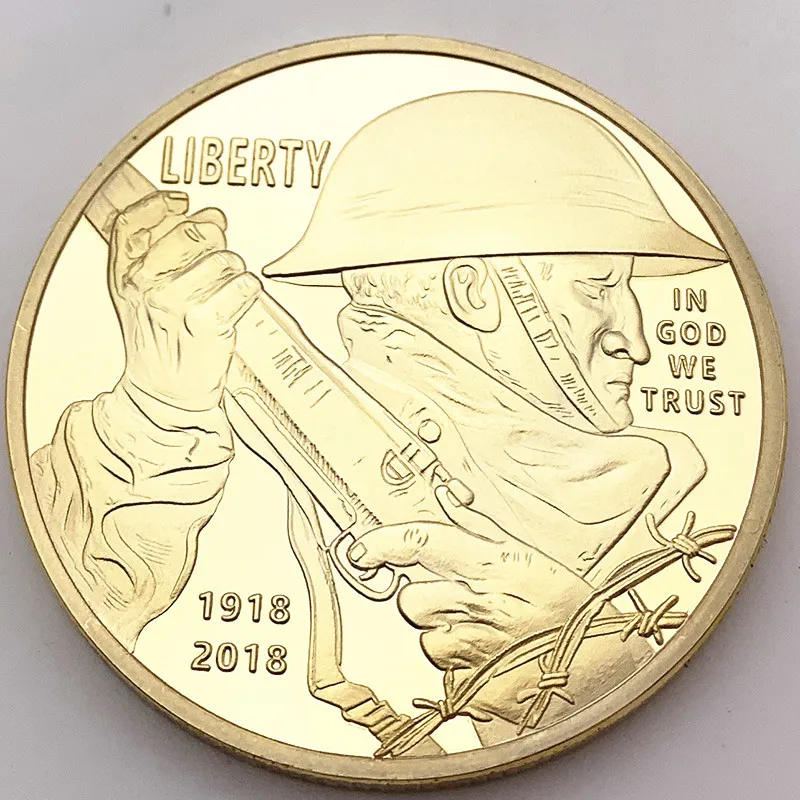 Gold Plated Soldier Coin Collectible Art Collection Gift Physical commemorative Metal Antique Imitation
Gold Plated Soldier Coin Collectible Art Collection Gift Physical commemorative Metal Antique Imitation