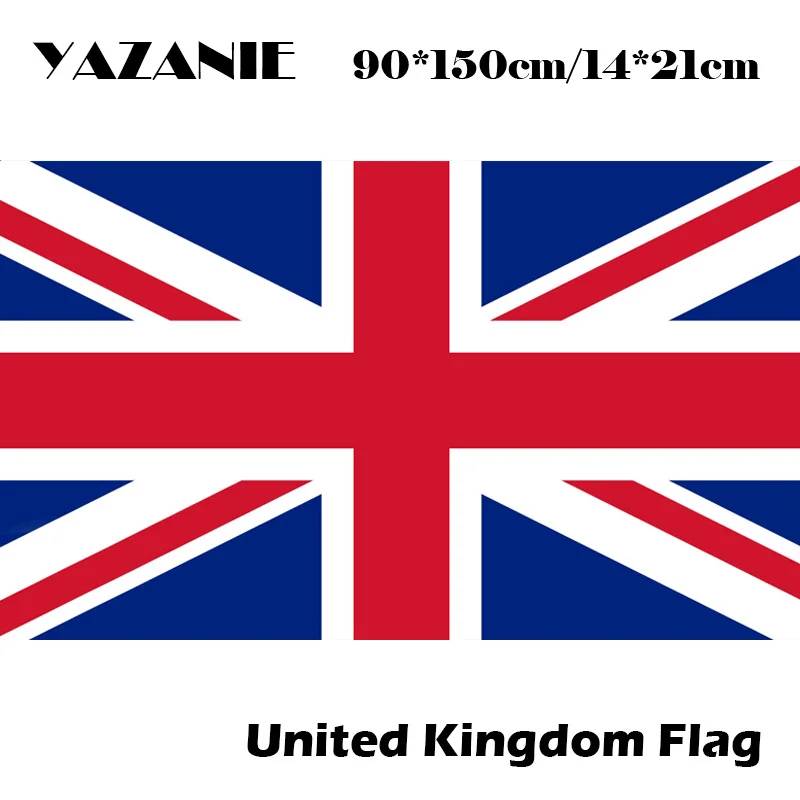 YAZANIE 90x150cm UK Custom Flags England Country State Flag United Kingdom National Brand Flag Great Britain Indoor Outdoor Flag
YAZANIE 90x150cm UK Custom Flags England Country State Flag United Kingdom National Brand Flag Great Britain Indoor Outdoor Flag