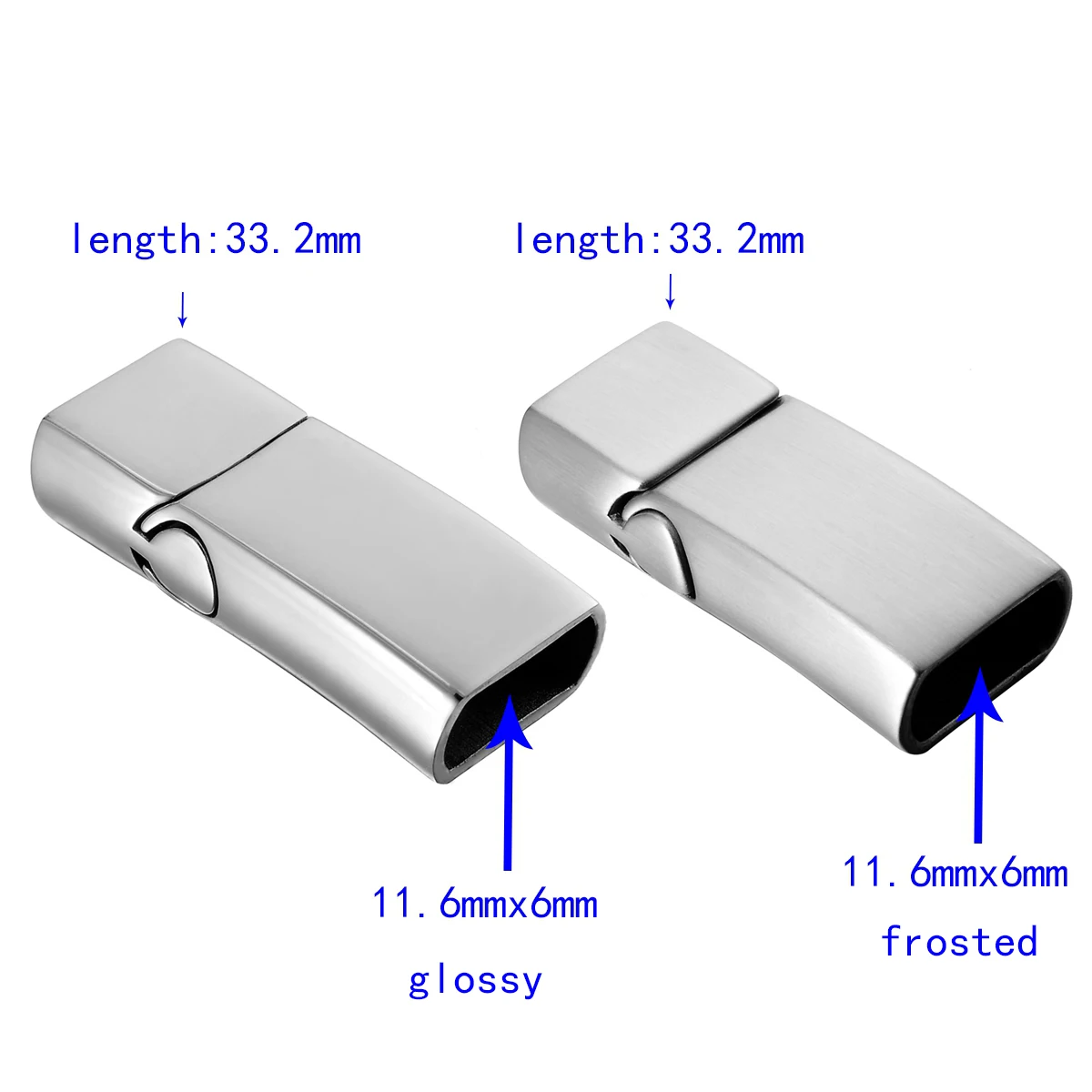 New Brands 316 Stainless Steel Magnetic Lock Clasp Connector 33.2x13.8mm 1PC For 11.6x6mm Leather Bracelet DIY Jewelry Gifts
New Brands 316 Stainless Steel Magnetic Lock Clasp Connector 33.2x13.8mm 1PC For 11.6x6mm Leather Bracelet DIY Jewelry Gifts