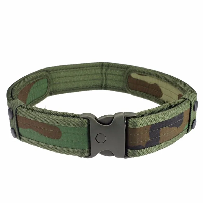 NEW Men Belts Luxury Woodland Camouflage Waistband Tactical Military Hunting Belts Accessories High Quality 9