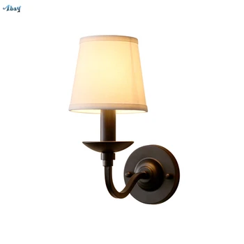 American Iron Wall Lamps Sconces Bedroom Living Room Corridor Kitchen Fabric Shade Bedside Vintage Study Wall Lights Fixtures
American Iron Wall Lamps Sconces Bedroom Living Room Corridor Kitchen Fabric Shade Bedside Vintage Study Wall Lights Fixtures