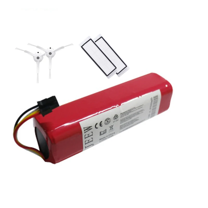 Rechargeable For Xiaomi mijia robot Battery + 2Pcs side brush/HEPA Filter 14.4V 6000mAh Robot Vacuum Cleaner Accessories Parts
Rechargeable For Xiaomi mijia robot Battery + 2Pcs side brush/HEPA Filter 14.4V 6000mAh Robot Vacuum Cleaner Accessories Parts