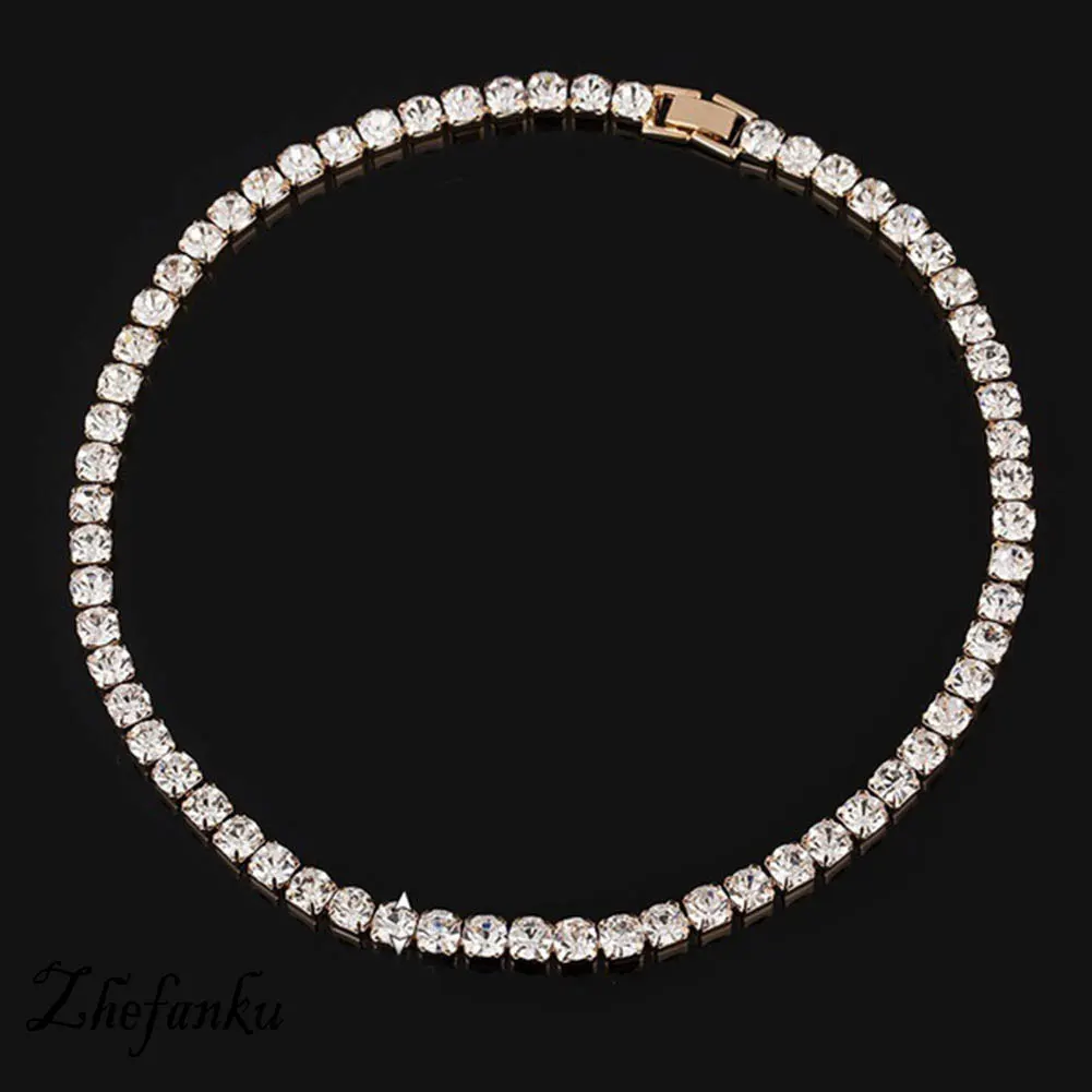 2018 New Elegant Dazzling Choker Necklace Luxury Tennis Chain Necklace For Women Jewelry Gift
2018 New Elegant Dazzling Choker Necklace Luxury Tennis Chain Necklace For Women Jewelry Gift