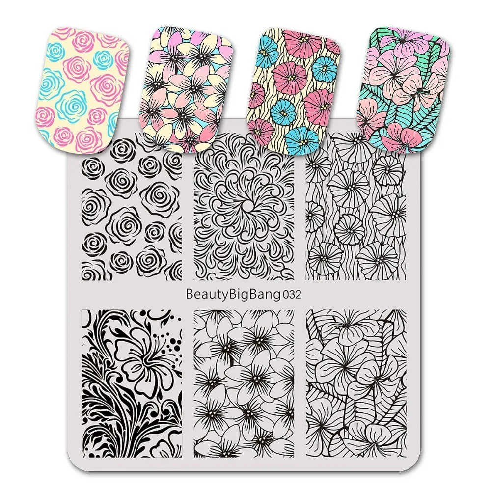 Beautybigbang Stamping Plates Flower Printing Rose Peach Blossoms Chrysanthemums Image Template Nail Art Stamping Plates 032
Beautybigbang Stamping Plates Flower Printing Rose Peach Blossoms Chrysanthemums Image Template Nail Art Stamping Plates 032