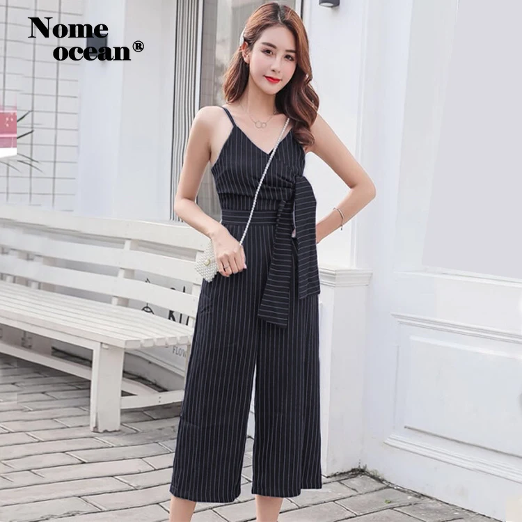 Striped Wide Leg Pants 2019 Summer Spaghetti Strap Belted Women Jumpsuits Stripe Zipper Back Long Jumpsuit Pants M19052603
Striped Wide Leg Pants 2019 Summer Spaghetti Strap Belted Women Jumpsuits Stripe Zipper Back Long Jumpsuit Pants M19052603
