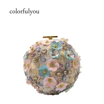 Pink Diamond flowers tote bag Pearl Beaded handbag for women Evening Bag Bridal Wedding Round Ball Wrist Shoulder Bag Clutch bag
Pink Diamond flowers tote bag Pearl Beaded handbag for women Evening Bag Bridal Wedding Round Ball Wrist Shoulder Bag Clutch bag