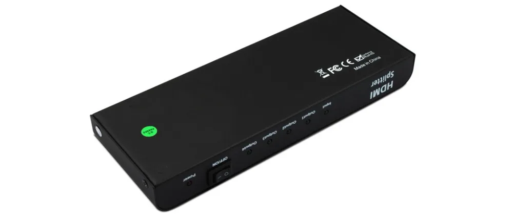 4 port 1.3b Splitter 1 In 4 Out HDMI Splitter HDMI Splitter 1x4, Distributor Divisor 1 to 4 Splitter 1080P Support 3D CEC
4 port 1.3b Splitter 1 In 4 Out HDMI Splitter HDMI Splitter 1x4, Distributor Divisor 1 to 4 Splitter 1080P Support 3D CEC