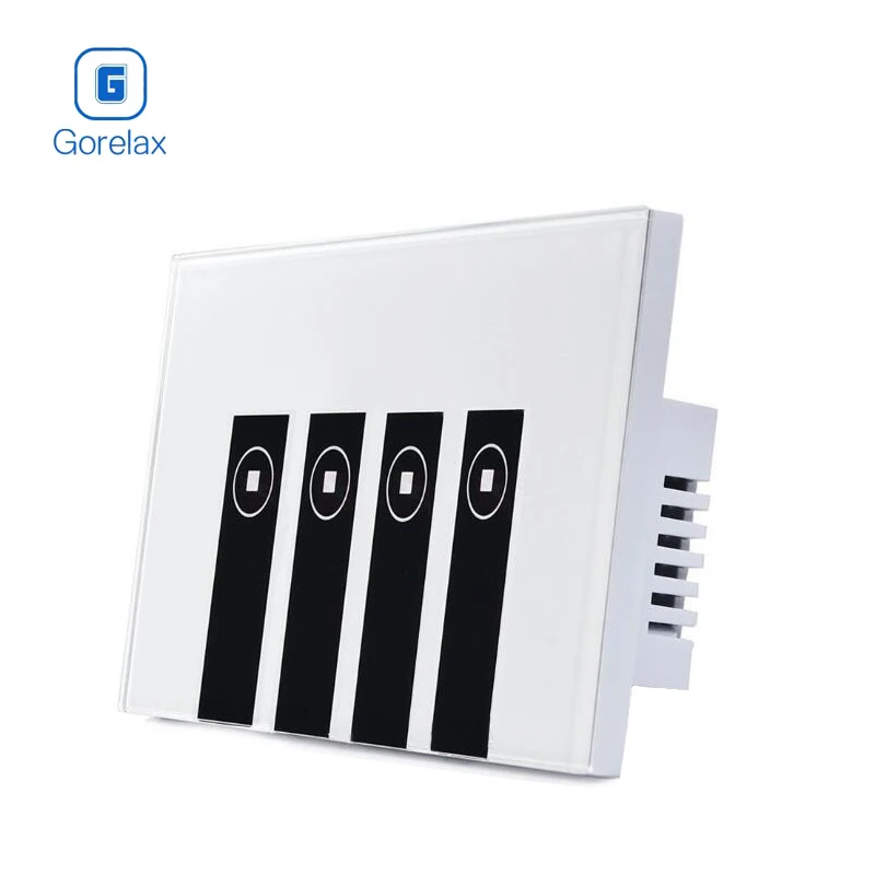 Gorelax Smart Home Wireless Wifi Switch Remote Control Timing Wall Light Touch Switch with Crystal Glass Panel US 4 gang
Gorelax Smart Home Wireless Wifi Switch Remote Control Timing Wall Light Touch Switch with Crystal Glass Panel US 4 gang