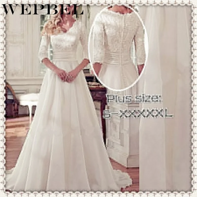 WEPBEL 2019 Women's Fashion Deep V-neck Chiffon A-line Half Sleeve Lace Temperament Dress Plus Size
WEPBEL 2019 Women's Fashion Deep V-neck Chiffon A-line Half Sleeve Lace Temperament Dress Plus Size