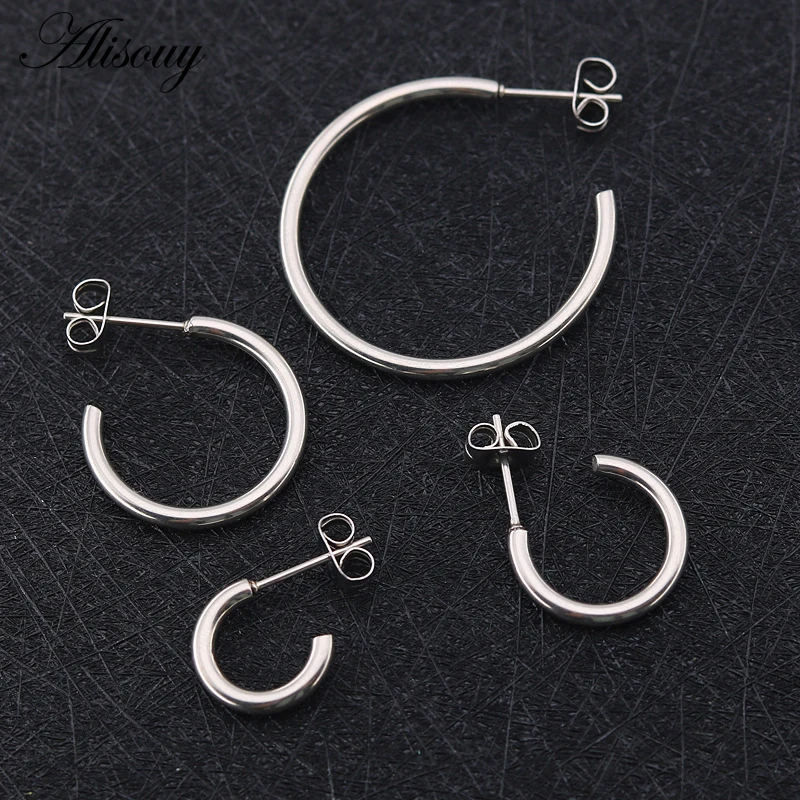 Alisouy 1 pair New Fashion Simple C Shaped design Earring For Women 4 Sizes All Match Trendy Drop Earrings Jewelry
Alisouy 1 pair New Fashion Simple C Shaped design Earring For Women 4 Sizes All Match Trendy Drop Earrings Jewelry