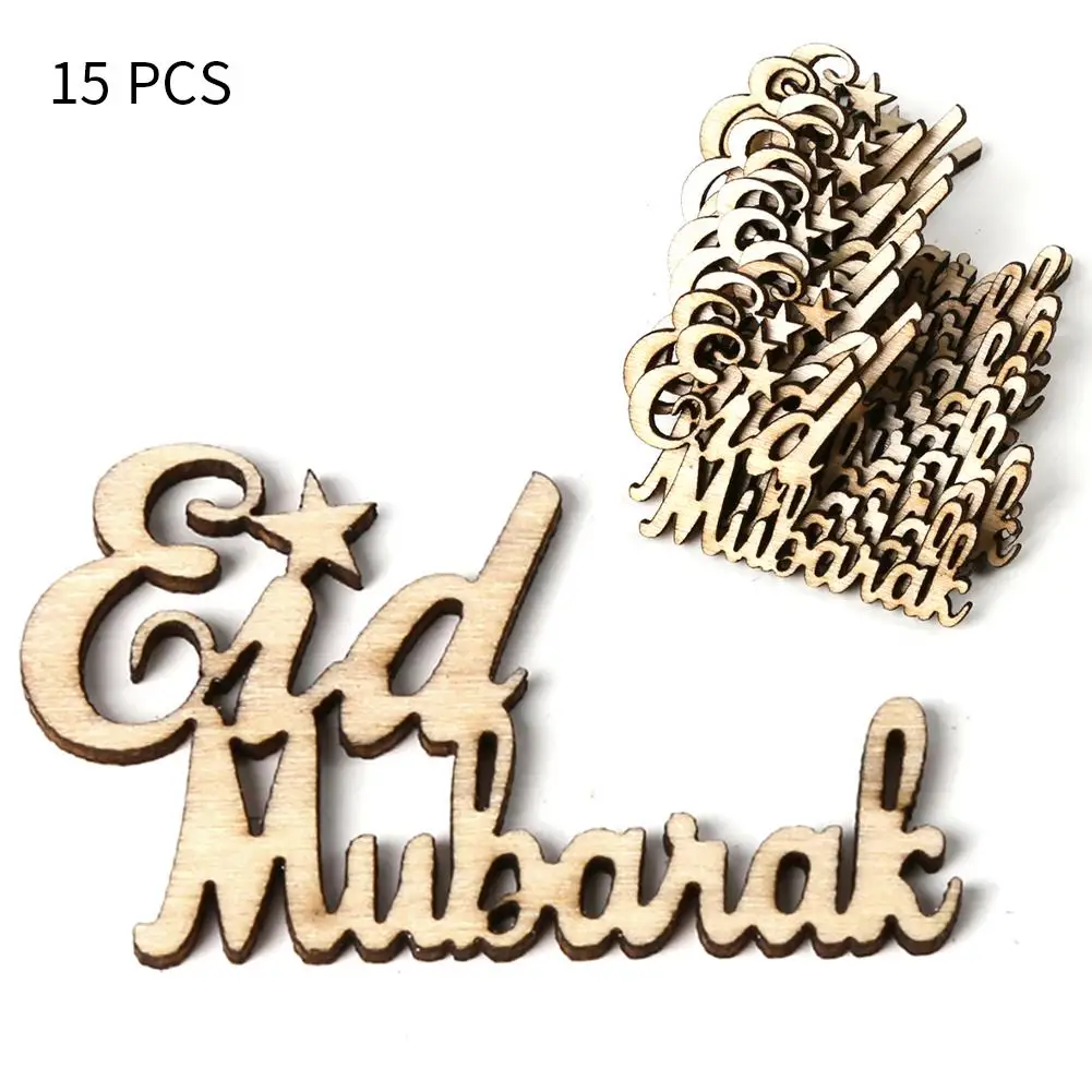 15pcs/set Eid Mubarak DIY Wooden Festival Scene Props Home Decorations Party Supplies Muslim Eid Mubarak Alphabet Ornament
15pcs/set Eid Mubarak DIY Wooden Festival Scene Props Home Decorations Party Supplies Muslim Eid Mubarak Alphabet Ornament
