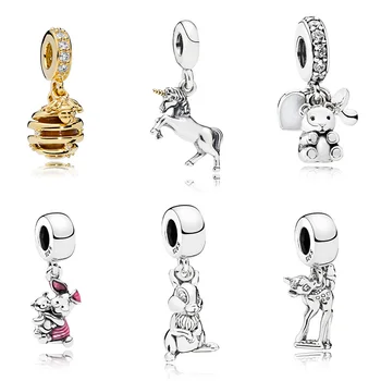 6 Style 925 Sterling Silver Pendant Animal Small Bear Rabbit Unicorn Bead For Women Pandora Charms Bracelet
6 Style 925 Sterling Silver Pendant Animal Small Bear Rabbit Unicorn Bead For Women Pandora Charms Bracelet