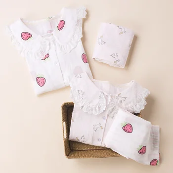 2019 Summer Maternity Dress Cotton Double Gauze Lace Month Home Cardigan Breastfeeding Suit Maternity Set Clothes Flamingo 
2019 Summer Maternity Dress Cotton Double Gauze Lace Month Home Cardigan Breastfeeding Suit Maternity Set Clothes Flamingo