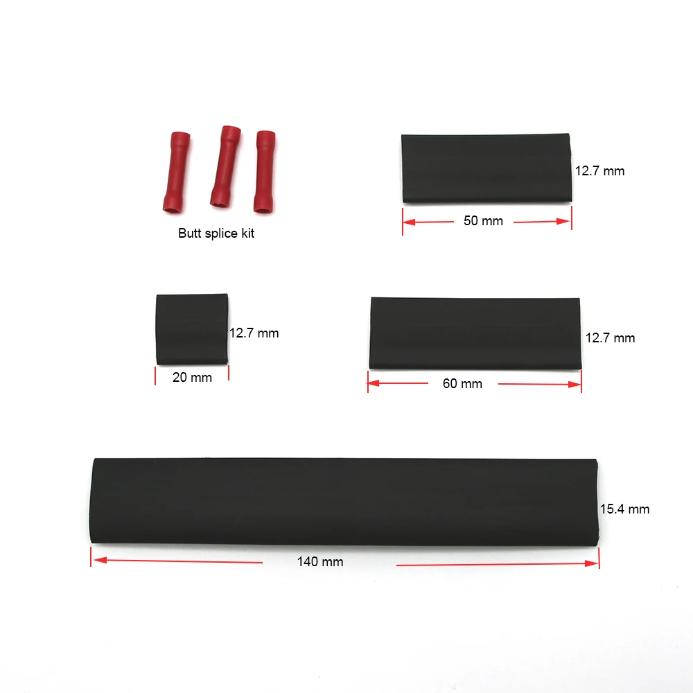 Self Regulating Heating Cable Connection Kits Glue Heat Shrinkable Sleeves Butt Connector
Self Regulating Heating Cable Connection Kits Glue Heat Shrinkable Sleeves Butt Connector