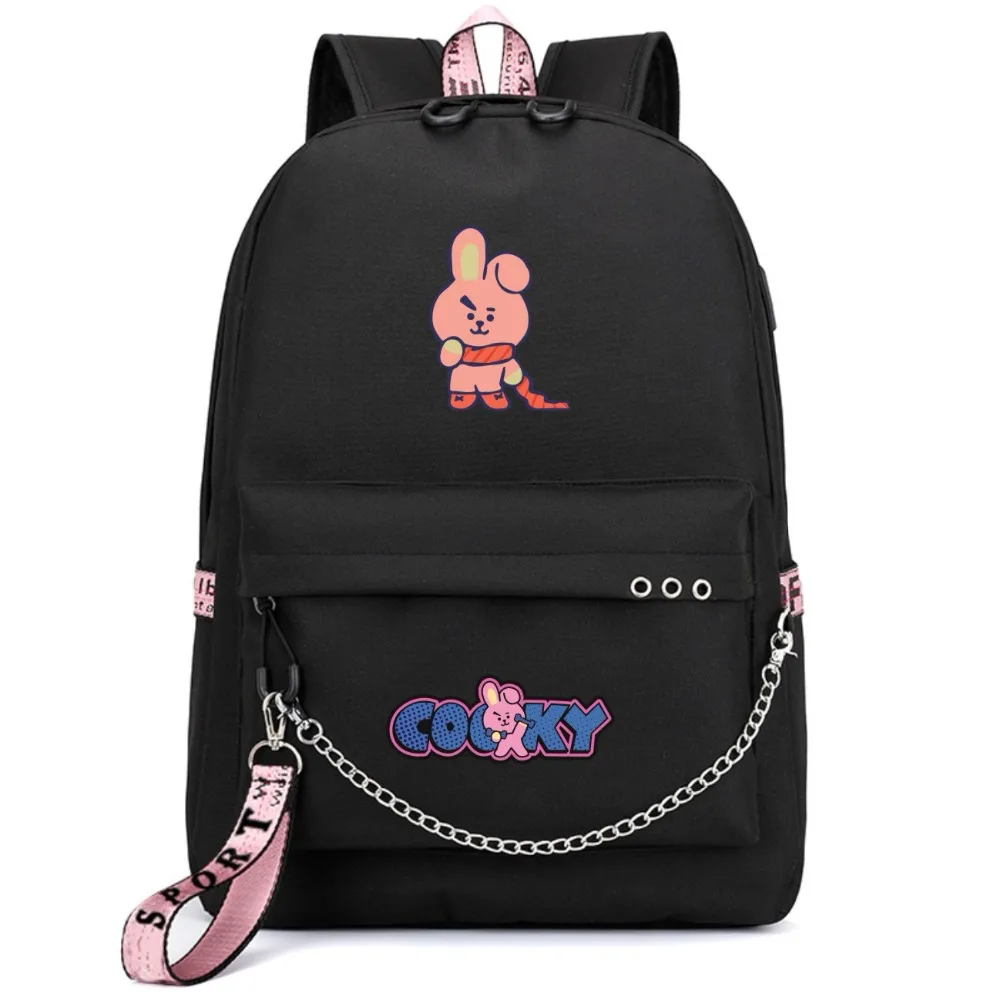 Travel USB charg backpack Cartoon Mochila KPOP BTS Fans Nylon Women Backpack Girls Rucksacks Men Student School laptop Bag
Travel USB charg backpack Cartoon Mochila KPOP BTS Fans Nylon Women Backpack Girls Rucksacks Men Student School laptop Bag