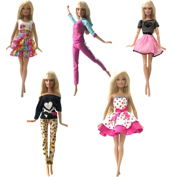 NK 2020 Newest Hot sale 5 Pcs/Set Doll Dress Fashion Clothes For Barbie Doll Dress Baby Girl Birthday Present For Kids 027A
NK 2020 Newest Hot sale 5 Pcs/Set Doll Dress Fashion Clothes For Barbie Doll Dress Baby Girl Birthday Present For Kids 027A
