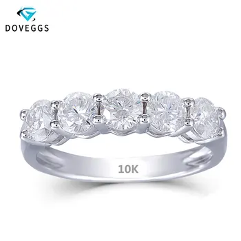 DovEggs 10K White Gold 1.25CTW 4mm GH Color Moissanite Engagement Ring Half Eternity Anniversary Wedding Band for Women
DovEggs 10K White Gold 1.25CTW 4mm GH Color Moissanite Engagement Ring Half Eternity Anniversary Wedding Band for Women