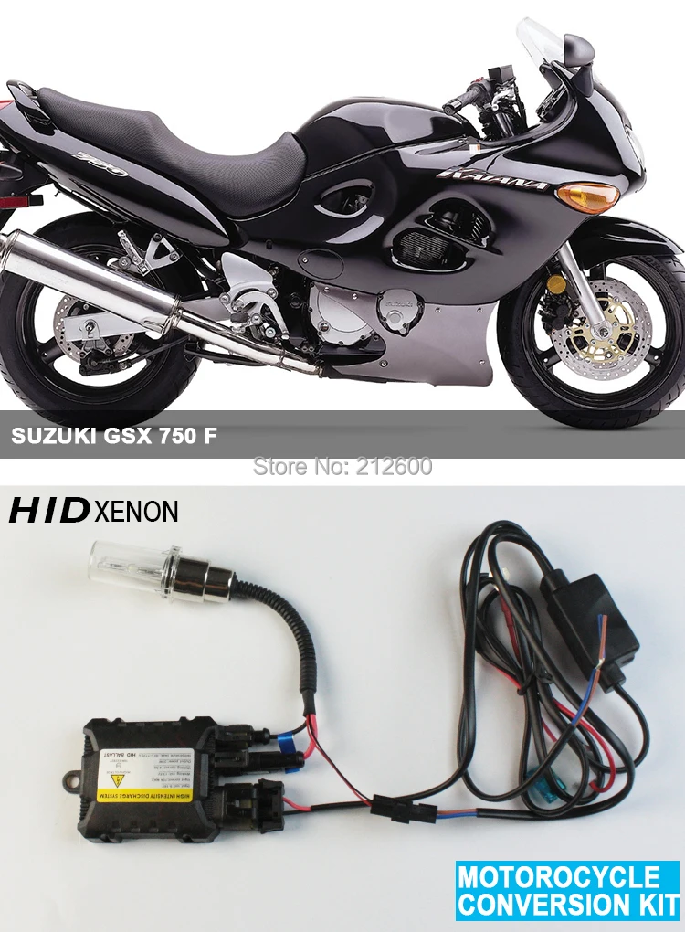Motorcycle Hid Kit Driving Headlight for Suzuki GSX 750 F 3000K,4300K,6000K,8000K,10000K
Motorcycle Hid Kit Driving Headlight for Suzuki GSX 750 F 3000K,4300K,6000K,8000K,10000K