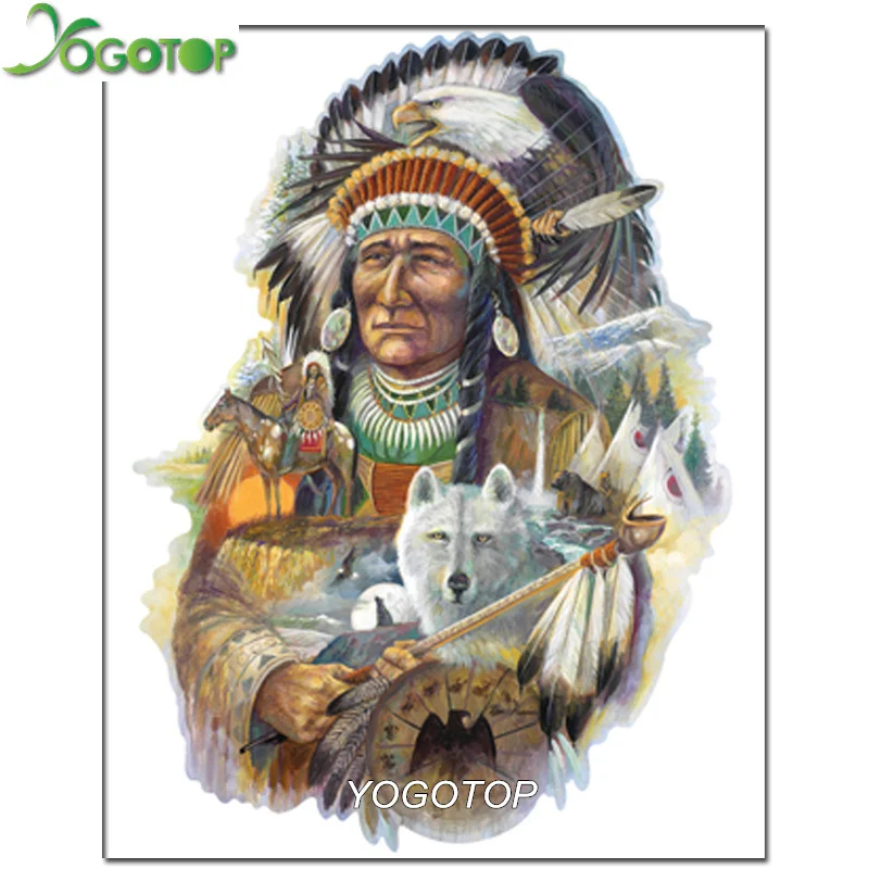 YOGOTOP Diamond Embroidery Indian Man Wolf Full Diy Diamond Painting Cross Stitch 5D Diamond Mosaic Square Needlework ZB638
YOGOTOP Diamond Embroidery Indian Man Wolf Full Diy Diamond Painting Cross Stitch 5D Diamond Mosaic Square Needlework ZB638