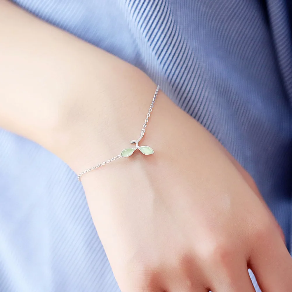 DreamySky New Arrivals Real Pure 925 Sterling Silver Opal Leaf Bracelets For Women pulsera de plata Drop Shipping
DreamySky New Arrivals Real Pure 925 Sterling Silver Opal Leaf Bracelets For Women pulsera de plata Drop Shipping