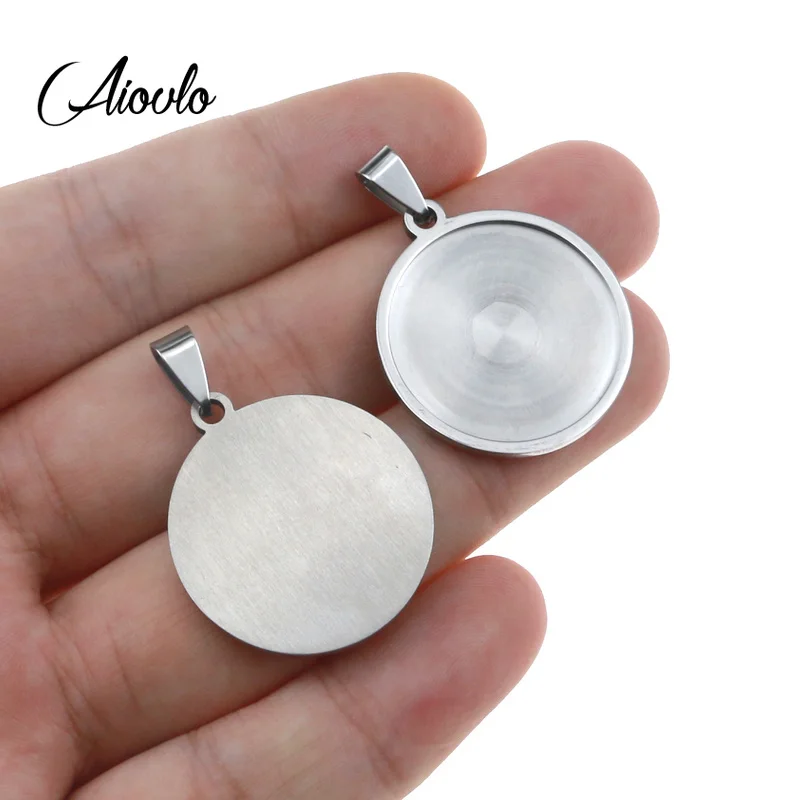 5pcs High Quality 20/25/30mm Stainless Steel Round Necklace Pendant Tray Cabochon Base Setting for DIY jewelry making supplies
5pcs High Quality 20/25/30mm Stainless Steel Round Necklace Pendant Tray Cabochon Base Setting for DIY jewelry making supplies