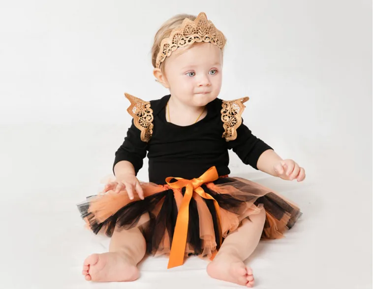 Baby clothes Halloween Costume for Infant Party Girls Newborn Long Sleeve Lace Jumpsuit+Handmade tutu Skirts+headband 3pcs sets
Baby clothes Halloween Costume for Infant Party Girls Newborn Long Sleeve Lace Jumpsuit+Handmade tutu Skirts+headband 3pcs sets