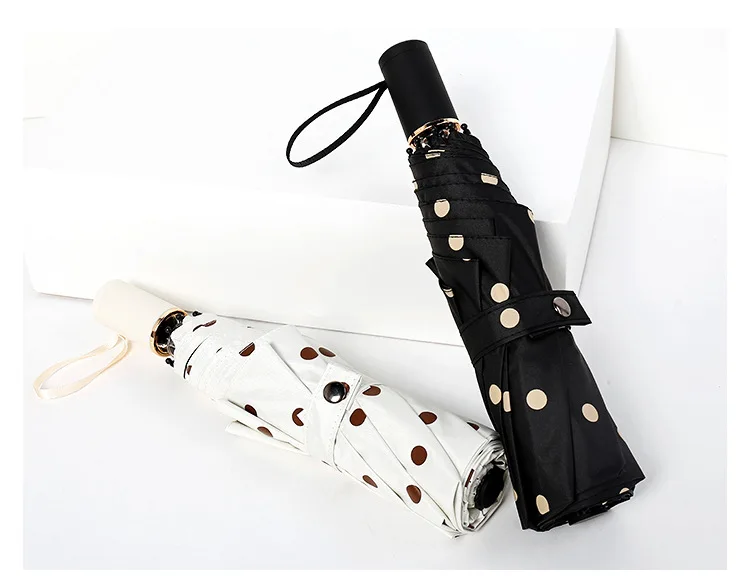 Three-fold umbrella female rain and Sun dual-use umbrella folding Korean small fresh wave black rubber sun umbrella
Three-fold umbrella female rain and Sun dual-use umbrella folding Korean small fresh wave black rubber sun umbrella