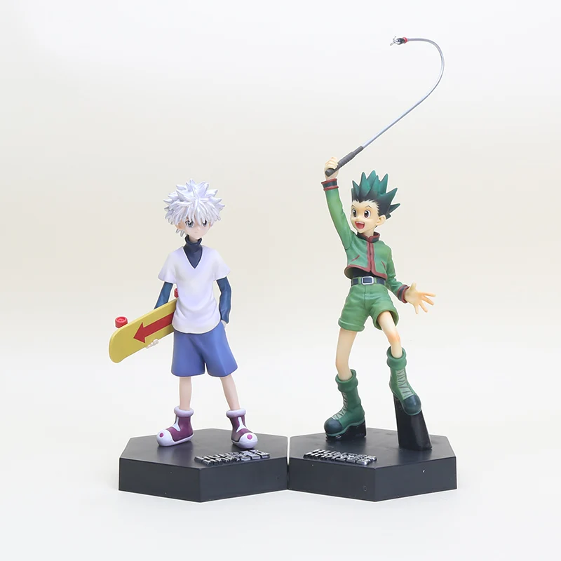 2pcs/set New 20cm Hunter X Hunter Gon Freecss Killua Zoldyck PVC Action Figure Toys Hunter X Hunter Killua figure Brinquedos
2pcs/set New 20cm Hunter X Hunter Gon Freecss Killua Zoldyck PVC Action Figure Toys Hunter X Hunter Killua figure Brinquedos