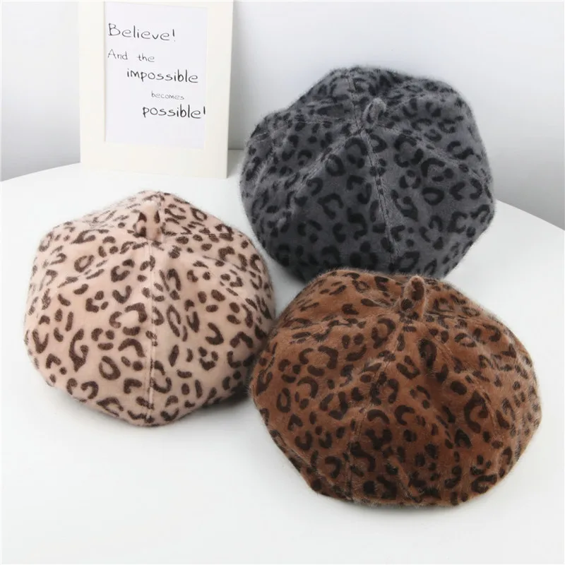 Beret Fashion Winter Kids Leopard Print Warm Beret Hat Outdoor Girls Painter Hat
Beret Fashion Winter Kids Leopard Print Warm Beret Hat Outdoor Girls Painter Hat