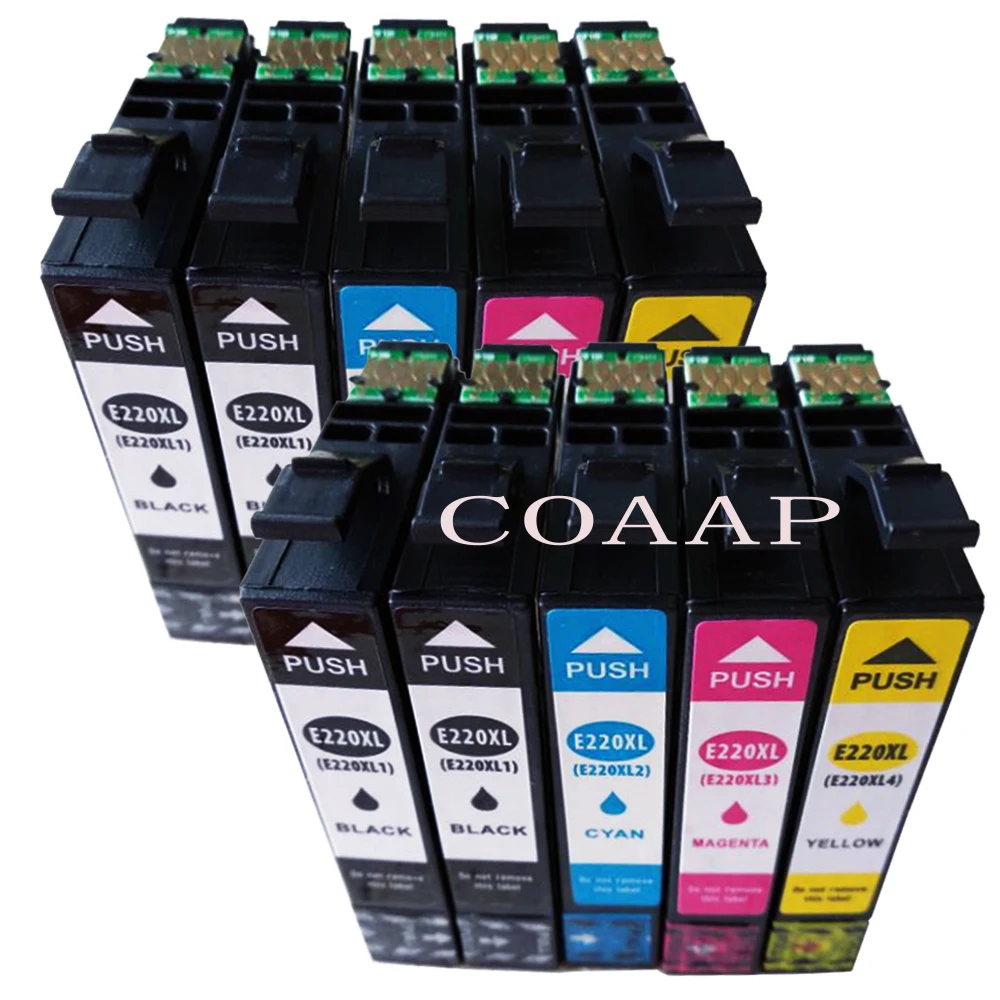 10 Pack T2201-T2204 T220XL High Yield Ink For Epson Expression WorkForce 2630 2650 2660 Printer
10 Pack T2201-T2204 T220XL High Yield Ink For Epson Expression WorkForce 2630 2650 2660 Printer
