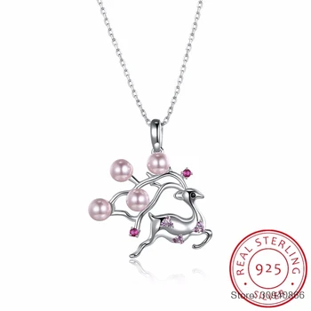 2018 New Original Crystal from Choker Pearl Deer Necklace 925 sterling silver Fine Jewelry For Women Party Accessories
2018 New Original Crystal from Choker Pearl Deer Necklace 925 sterling silver Fine Jewelry For Women Party Accessories