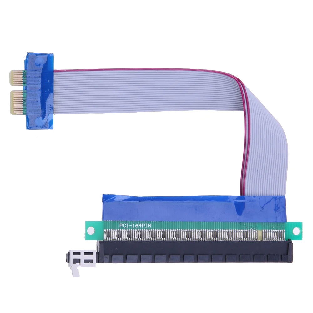 PCI-E Express Riser Card 1X To 16X Extender Extension Ribbon Flex Adapter Cable Flexible Riser Adapter Converter Extender NEW
PCI-E Express Riser Card 1X To 16X Extender Extension Ribbon Flex Adapter Cable Flexible Riser Adapter Converter Extender NEW
