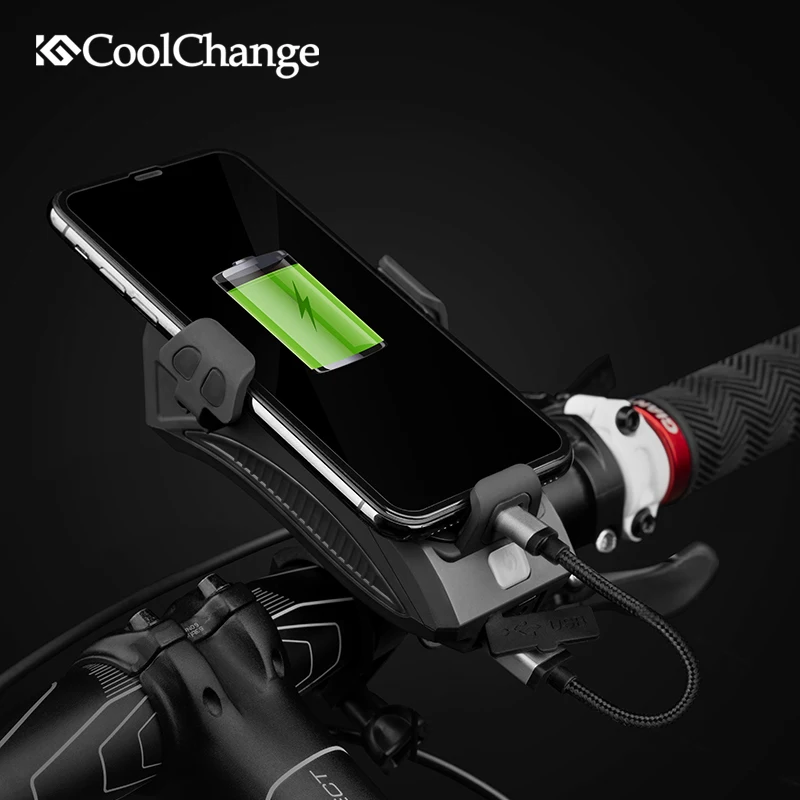 CoolChange Bike Bell USB Charging Ultra Bright Horn Light With Power Bank Cycling Phone Holder Electric MTB Bicycle Bell 130 db
CoolChange Bike Bell USB Charging Ultra Bright Horn Light With Power Bank Cycling Phone Holder Electric MTB Bicycle Bell 130 db