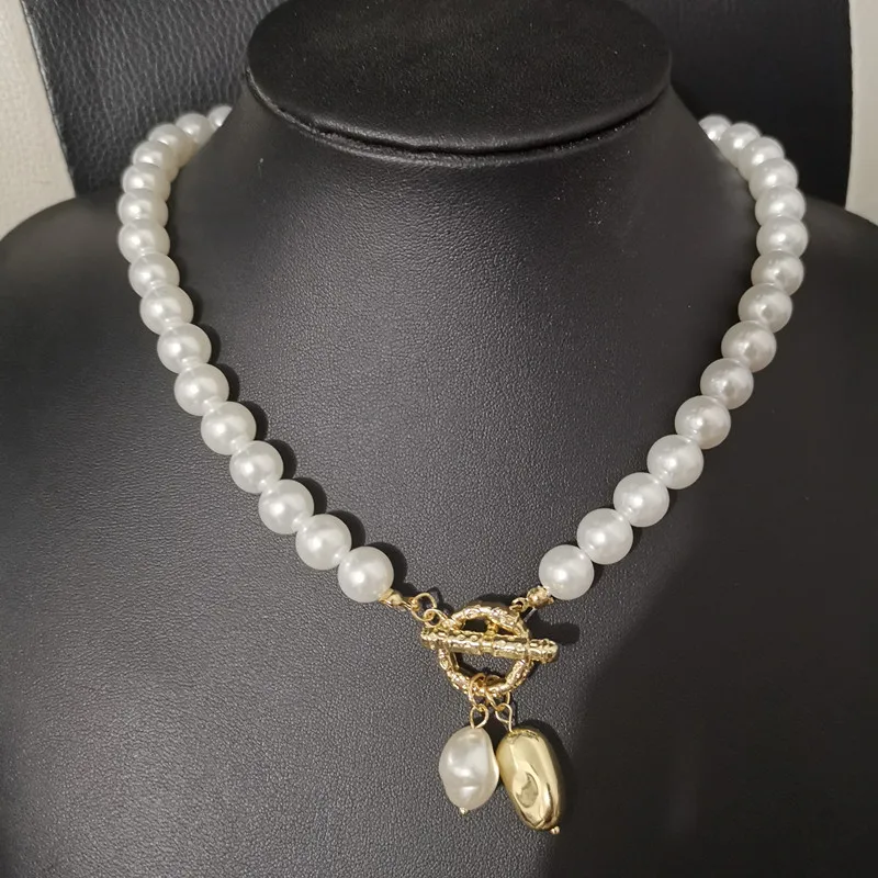 JCYMONG New Luxury Simulated Pearls Chian Necklaces For Women Gold Color Geometric Pendant Statement Necklace Weddings Jewelry ,
JCYMONG New Luxury Simulated Pearls Chian Necklaces For Women Gold Color Geometric Pendant Statement Necklace Weddings Jewelry ,