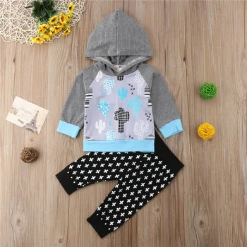 Autumn Long Sleeve Cactus Sweatshirt Hoodies Pants Boys Girls Clothing Outfits 2PCS Newborn Infant Baby Boy Girl Clothes Set
Autumn Long Sleeve Cactus Sweatshirt Hoodies Pants Boys Girls Clothing Outfits 2PCS Newborn Infant Baby Boy Girl Clothes Set